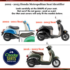 Honda Metropolitan Cream Flowers Seat Cover