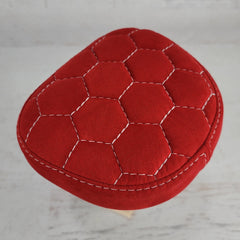 Honda Motocompacto Alcantara® Suede Hexagon Honeycomb Seat Cover Handmade