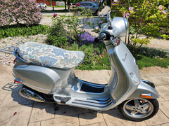 Vespa  LX 50 /150 Flowers Floral Summer Scooter Seat Cover - Stay Cool