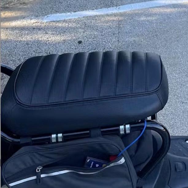 MADE TO ORDER Honda Ruckus Padded Black Tuck and Roll Seat Cover