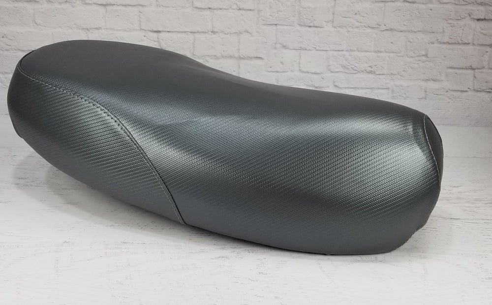 Yamaha Zuma II BWS Gray Carbon Fiber Scooter Seat Cover - Waterproof