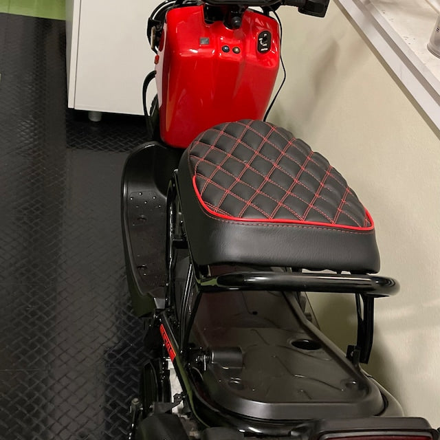 READY TO SHIP! Honda Ruckus Diamond Seat Cover Red details