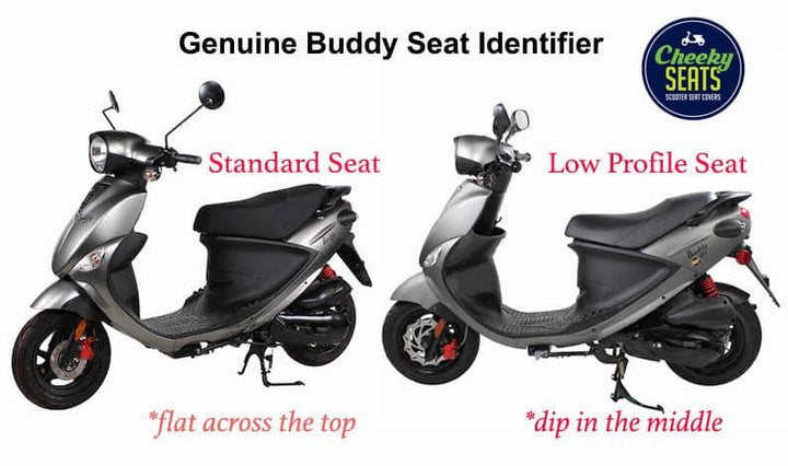 Genuine Buddy Black Tuck and Roll Padded Seat Cover